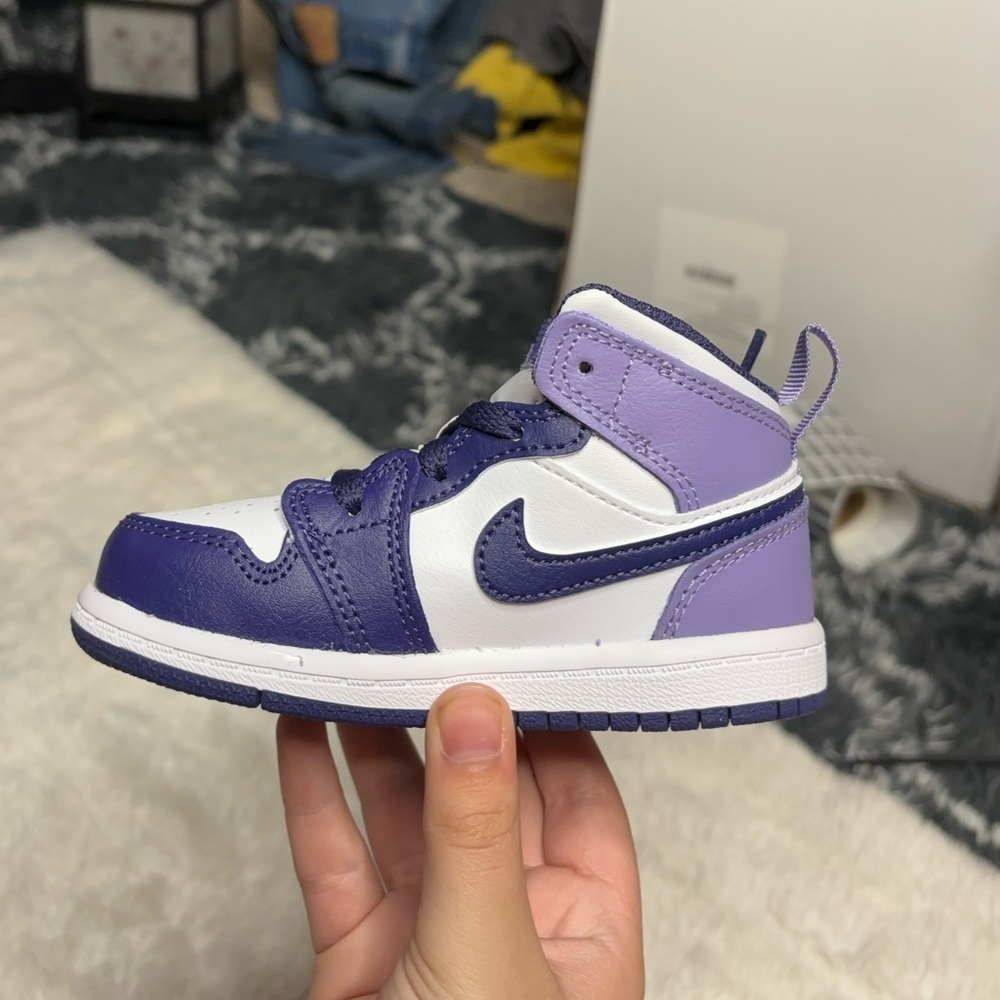Jordan 1 Mid TD Size 7c Blueberry. - Picture 2 of 4